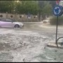 Maxi grandinata a Borgosesia, le strade trasformate in fiumi di ghiaccio - Video