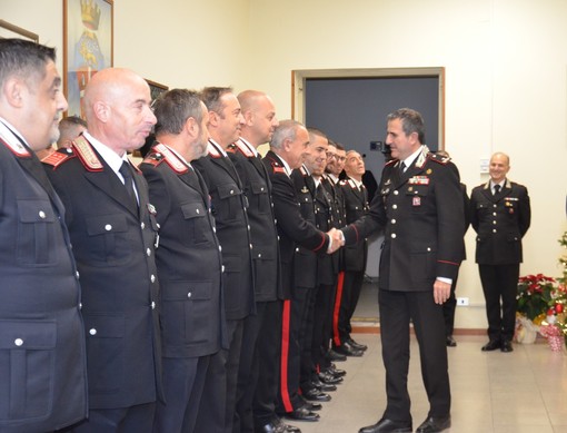 Il generale Di Stasio in visita al Comando provinciale dell'Arma