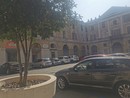 Piazza Alciati prima dell'avvio dei lavori