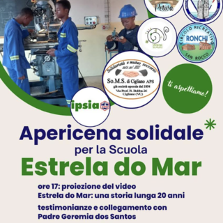 Cigliano, aperitivo solidale a favore della scuola professionale Estrela do Mar di Inhassoro (Mozambico)