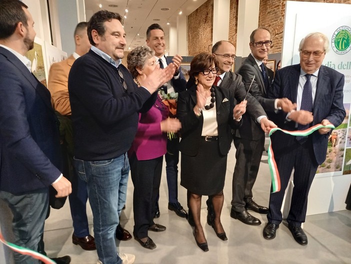 L'inaugurazione della mostra