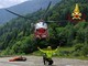 Maltempo in Valsesia, 13 escursionisti evacuati con il Drago dei Vigili del Fuoco