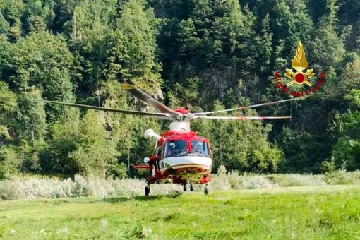 Escursionista in difficoltà portato in ospedale in elicottero