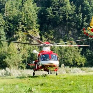 Escursionista in difficoltà portato in ospedale in elicottero