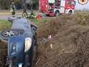 Auto fuori strada alla periferia di BorgoVercelli: un ferito