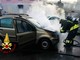 Auto in fiamme: soccorsi in azione a Varallo