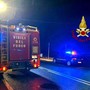 Auto in fiamme in corso Novara