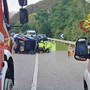 Incidente a Roccapietra, capottata una delle auto - foto