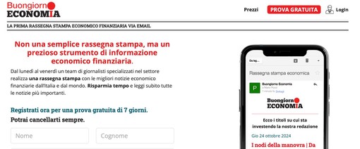 Nasce Buongiorno Economia, il primo servizio di rassegna stampa verticale ragionato