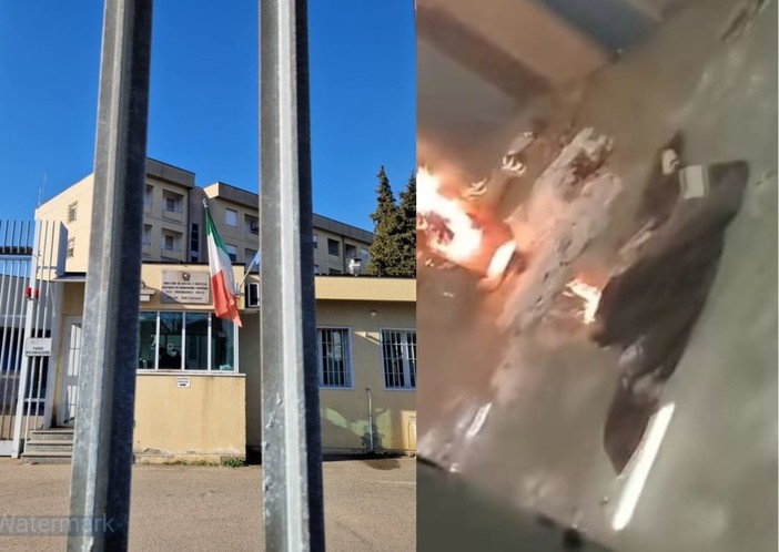 Detenuto dà fuoco al materasso, tre agenti del carcere di Biella in ospedale