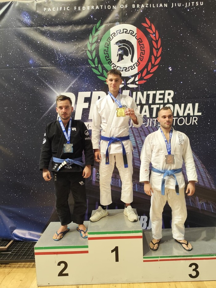 Jiujitsu: alla tappa torinese del Pacific Tour due ori e un bronzo per Ferrero